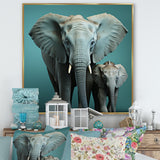 Graceful Elephants In Motion - Elephant Living Room Wall Art