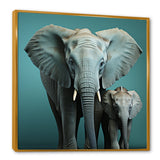 Graceful Elephants In Motion - Elephant Living Room Wall Art