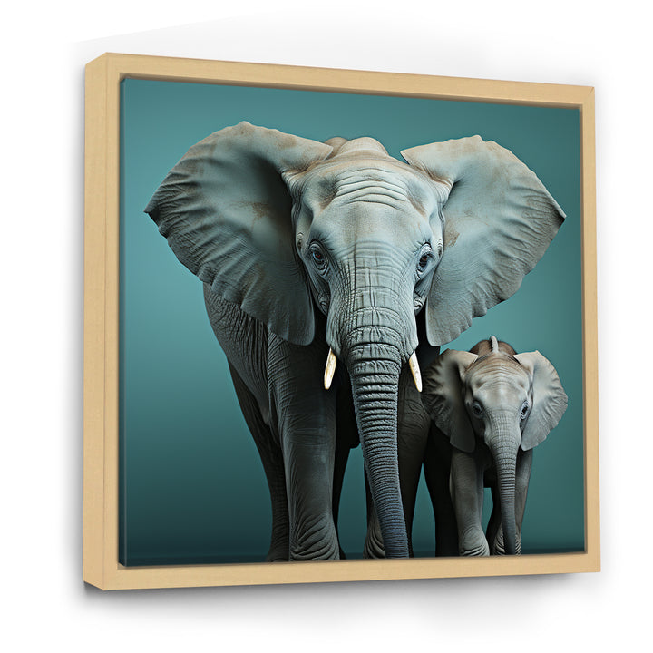 Graceful Elephants In Motion - Elephant Living Room Wall Art