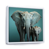 Graceful Elephants In Motion - Elephant Living Room Wall Art