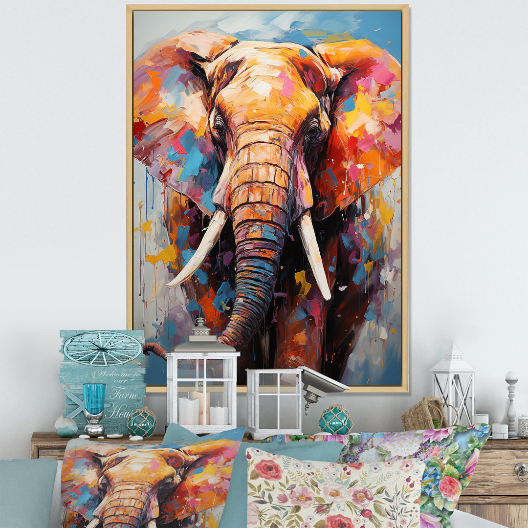 Tales Of The Colorful Elephant Pack - Elephant Bedroom Wall Art