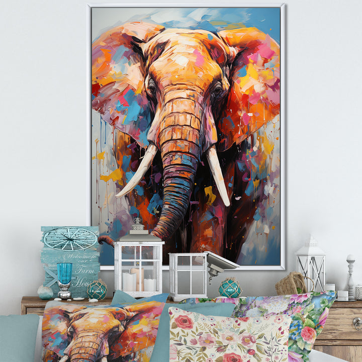 Tales Of The Colorful Elephant Pack - Elephant Bedroom Wall Art