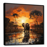 Graceful African Elephant In Motion - Elephant Wall Decor