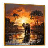Graceful African Elephant In Motion - Elephant Wall Decor