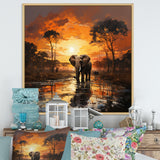 Graceful African Elephant In Motion - Elephant Wall Decor