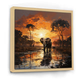 Graceful African Elephant In Motion - Elephant Wall Decor