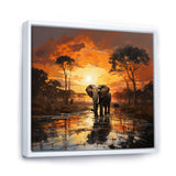 Graceful African Elephant In Motion - Elephant Wall Decor