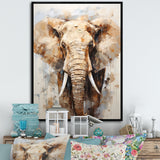 Tusked Elephant Portrait - Elephant Wall Art Prints