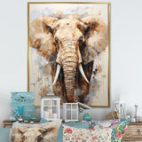 Tusked Elephant Portrait - Elephant Wall Art Prints