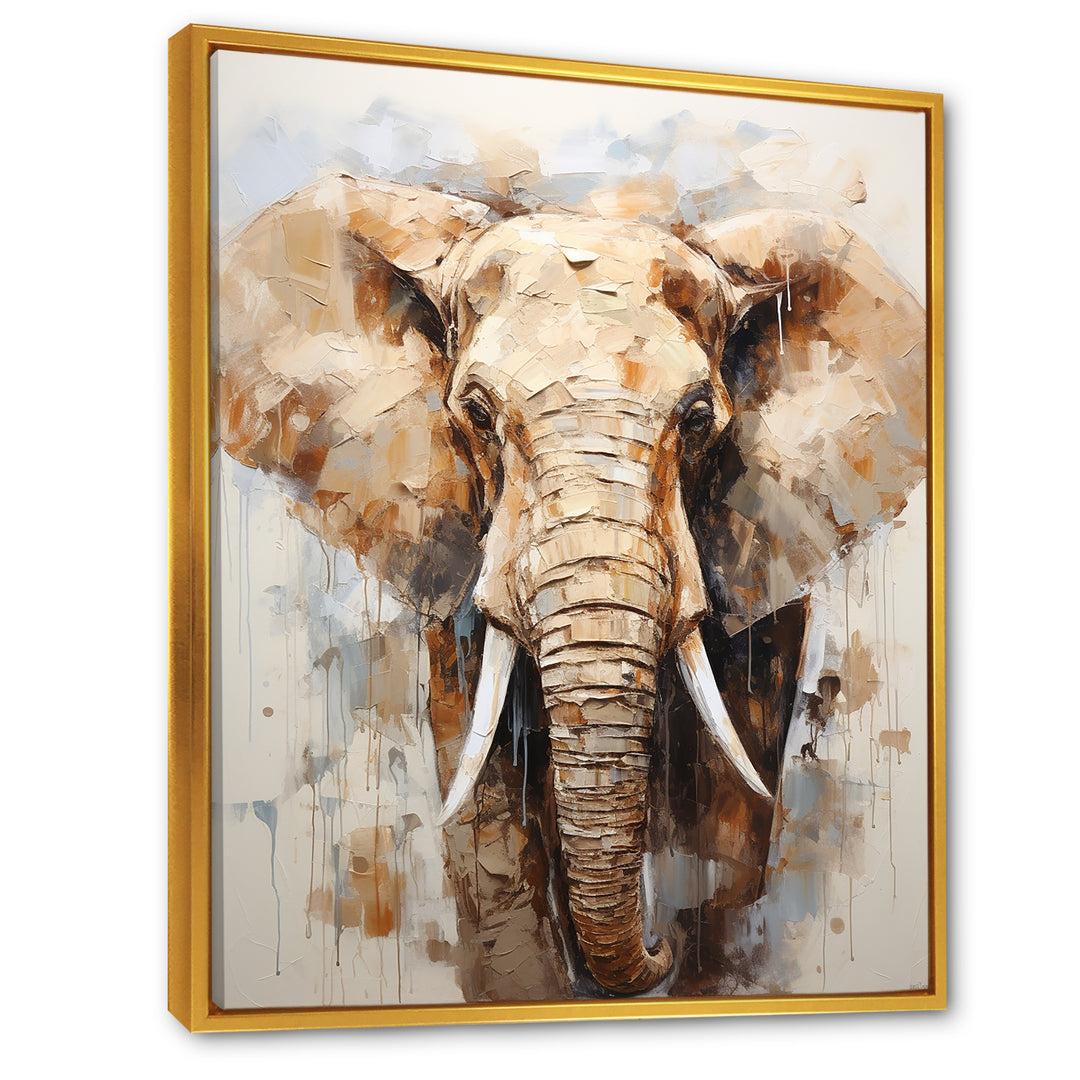 Tusked Elephant Portrait - Elephant Wall Art Prints