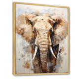 Tusked Elephant Portrait - Elephant Wall Art Prints