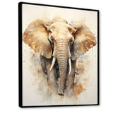 Gentle Elephant Giants - Beige Elephant Wall Art