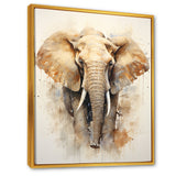 Gentle Elephant Giants - Beige Elephant Wall Art
