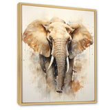 Gentle Elephant Giants - Beige Elephant Wall Art