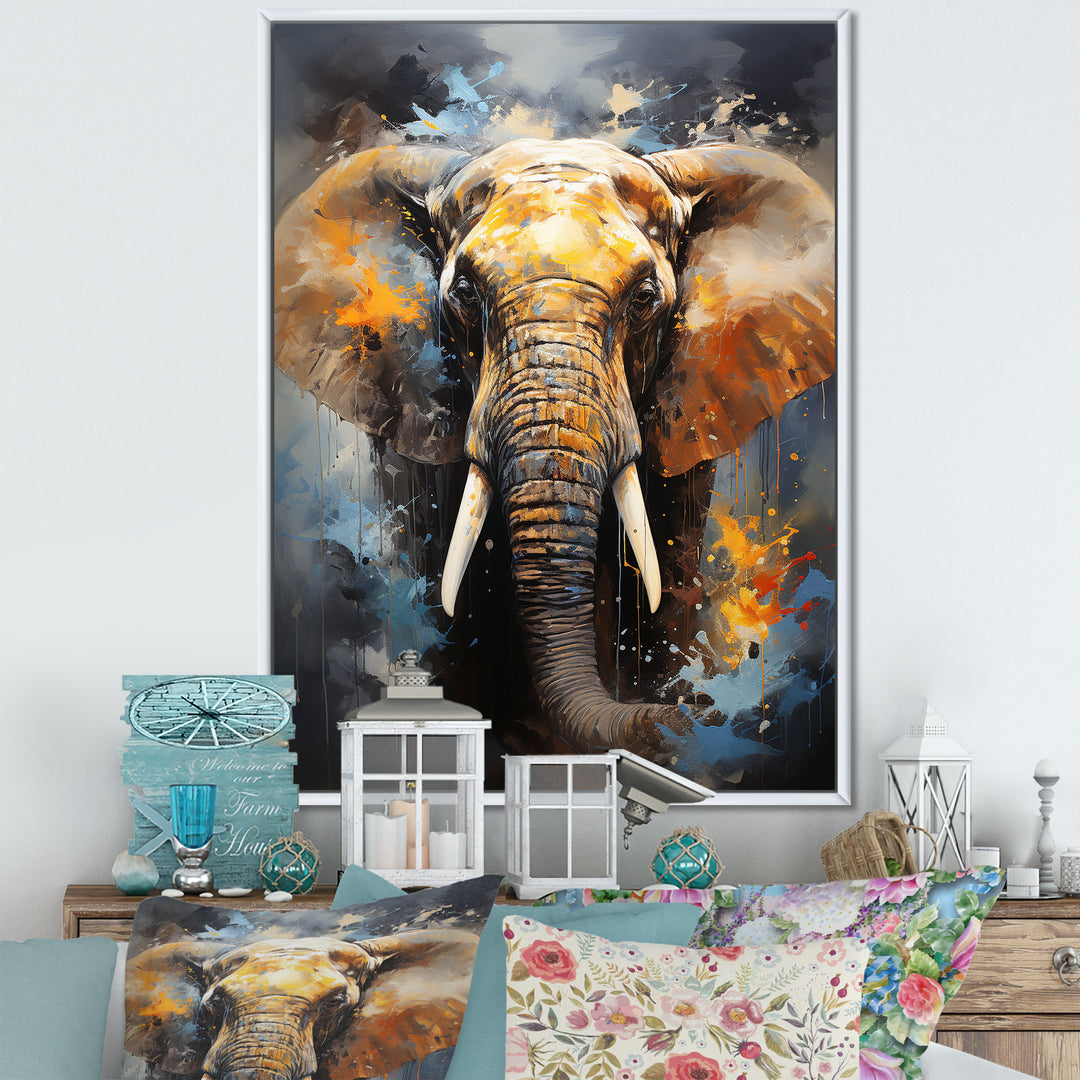 Elephant Dreams In Colors - Elephant Bedroom Wall Art