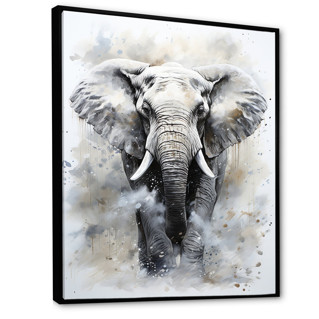 Magnific Elephant Portrait - Elephant Canvas Wall Art