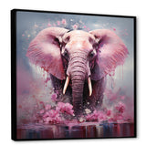 Pink Romantic Giant Elephant - Elephant Wall Decor