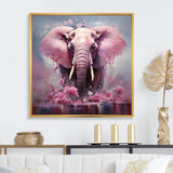 Pink Romantic Giant Elephant - Elephant Wall Decor