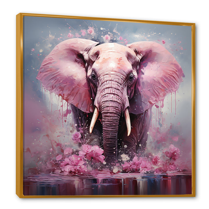Pink Romantic Giant Elephant - Elephant Wall Decor