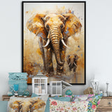 Elephant Symbolic Strength Dreams - Brown Elephant Wall Art