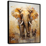 Elephant Symbolic Strength Dreams - Brown Elephant Wall Art