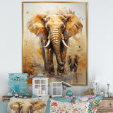 Elephant Symbolic Strength Dreams - Brown Elephant Wall Art