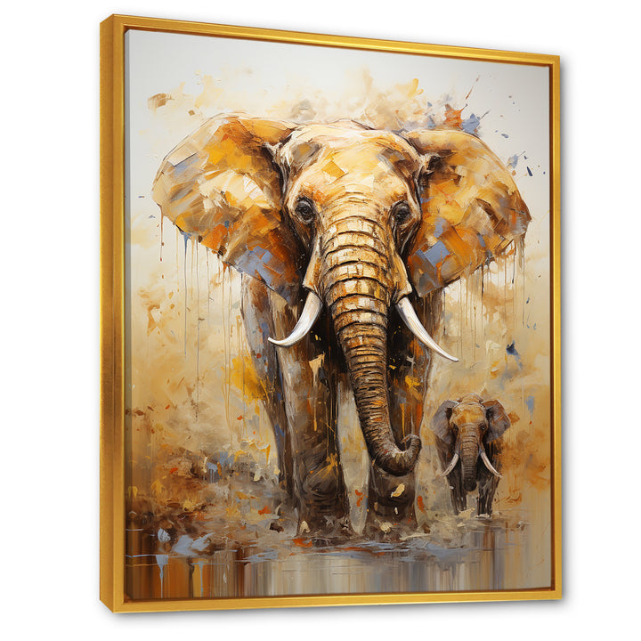 Elephant Symbolic Strength Dreams - Brown Elephant Wall Art