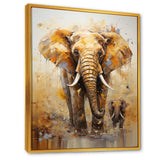 Elephant Symbolic Strength Dreams - Brown Elephant Wall Art