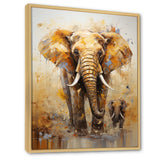 Elephant Symbolic Strength Dreams - Brown Elephant Wall Art