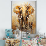 Elephant Symbolic Strength Dreams - Brown Elephant Wall Art