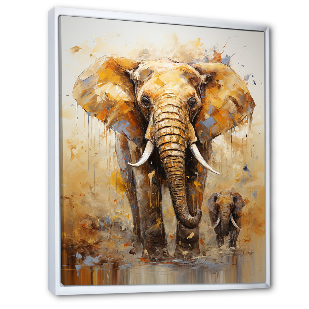 Elephant Symbolic Strength Dreams - Brown Elephant Wall Art