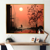 Polutation Industrial Landscape - Architecture Canvas Wall Art