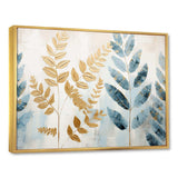 Gold Ferns Silent Getaway VI - Floral Canvas Wall Art