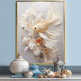 Golden Fish And Long Tails - Fish Wall Decor