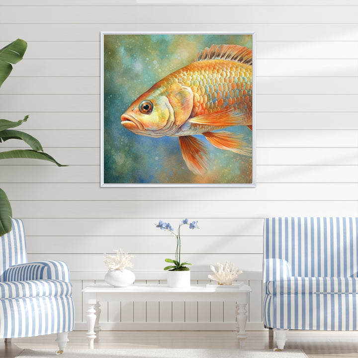Underwater Fish Fantasy - Orange Fish Wall Art