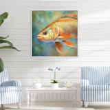 Underwater Fish Fantasy - Orange Fish Wall Art