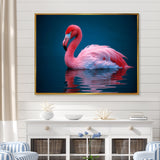 Pink Flamingo Lake Serenity - Flamingo Home Decor Art