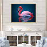 Pink Flamingo Lake Serenity - Flamingo Home Decor Art