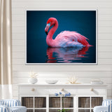 Pink Flamingo Lake Serenity - Flamingo Home Decor Art