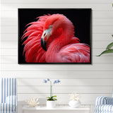 Blushing Red Flamingos - Flamingo Bedroom Wall Art