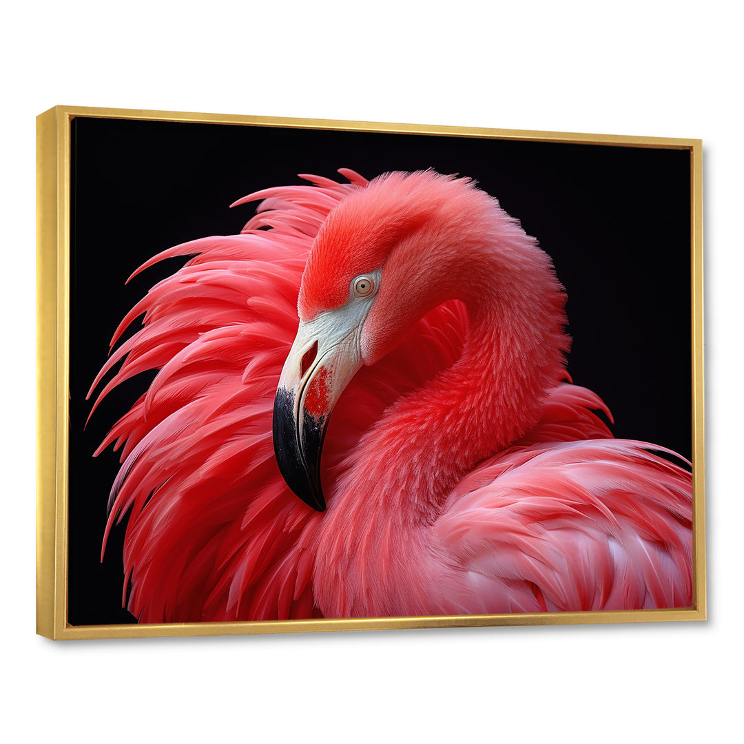 Blushing Red Flamingos - Flamingo Bedroom Wall Art