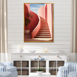 Modern Architectural Stairway Grace - Flamingo Wall Decor