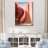 Modern Architectural Stairway Grace - Flamingo Wall Decor