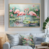 Elegant Pink Flamingo Paradise - Flamingo Wall Art Prints
