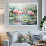 Elegant Pink Flamingo Paradise - Flamingo Wall Art Prints