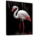 White Flamingo Paradise - Pink Flamingo Wall Art