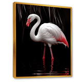 White Flamingo Paradise - Pink Flamingo Wall Art