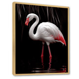 White Flamingo Paradise - Pink Flamingo Wall Art