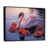 Majestic Pink Flamingo Waters - Flamingo Living Room Wall Art