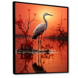 White Flamingo Elegance - Flamingo Bedroom Wall Art